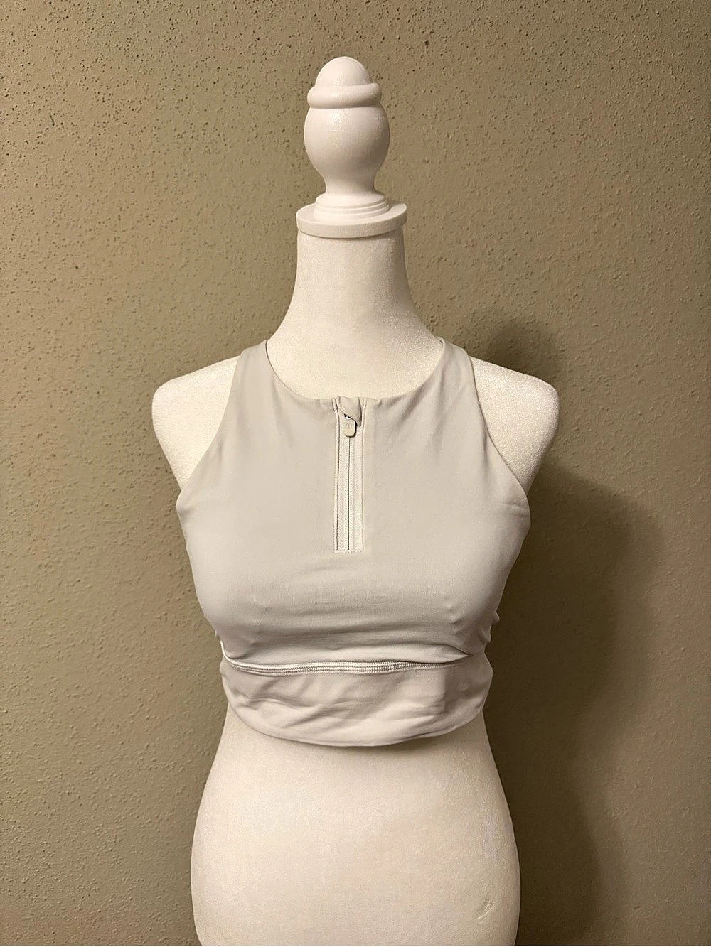 Lululemon Energy Bra High-Neck Longline Zip Special Edition White